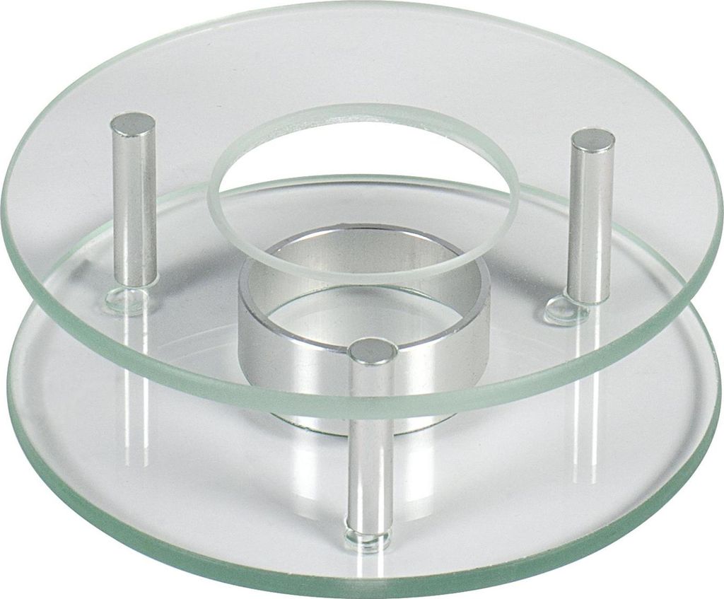 Soucoupe verre/métal pour bougie à chauffe-plat (non Image du produit 