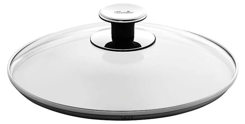 Fissler Couvercle 26 cm en Verre Trempé avec Bord Inox Anti-Choc 26cm