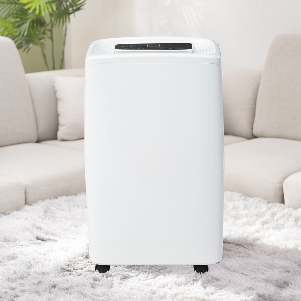 MODFU Elektrischer Luftentfeuchter, Haushaltsentfeuchter, Luftreiniger mit LED-Digitalanzeige, geeignet für Familienschlafzimmer, feuchtigkeitsbes...