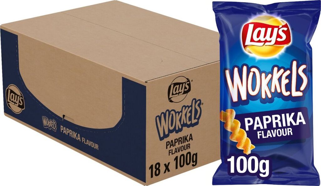 Lay's Wokkels Paprika Chips 18 Beutel x 100 Kaufland.de