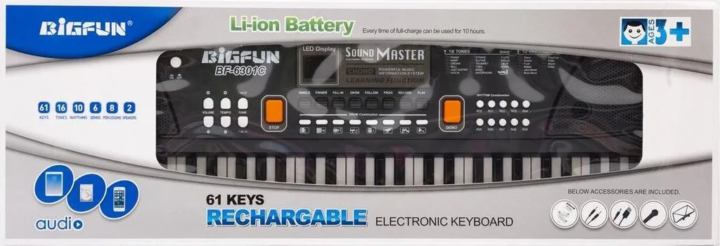 Clavier piano électronique 61 touches portable pour apprentissage piano