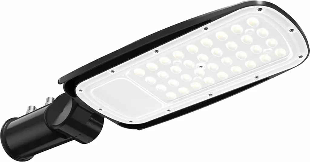 Lampadaire de Rue LED 50W Éclairage Public Puissant IP65 Extérieur