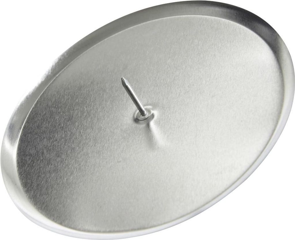 Kaemingk Metall-Adventskerzenhalter Ø 6 cm silber - 4 Stück Produktbild 