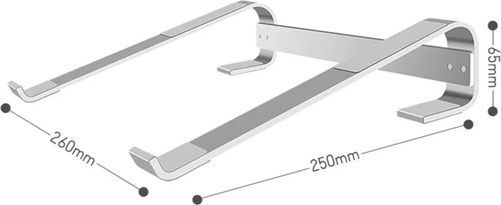 Simple S1 Stand Alluminio Nero per Laptop 18" e Tablet Professionali - 12