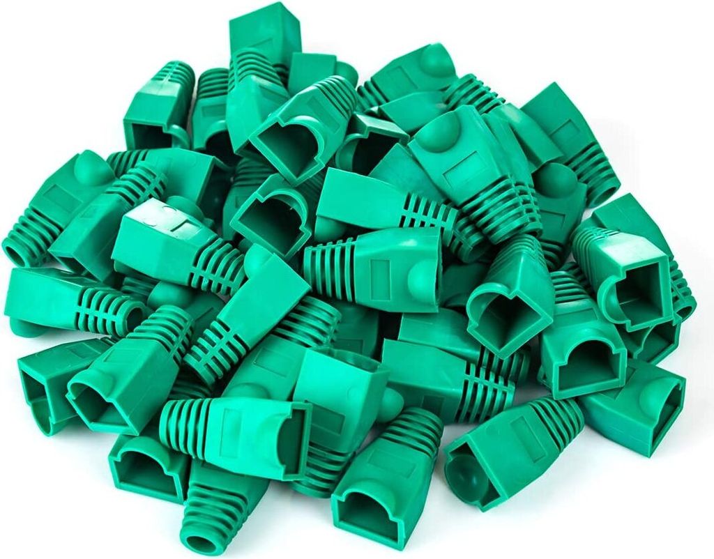 Gummihülle Netzstecker RJ45 50 Stück Mod Knickschutz Knickschutztüllen Bunt Sicherung Gummi Stecker Stecker Kabelkonfektion Netzwerkstecker Set ...