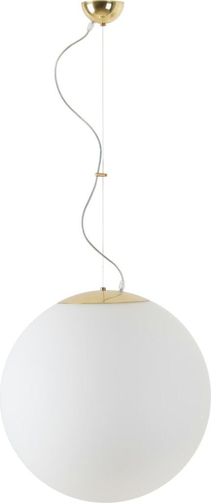 OSMONT ISI70739 ISIS L4 PM-M Hängeleuchte aus Kunststoff, poliertes Messing/Weiß, Schutzart IP40, 4000 K, 41 W LED, DALI