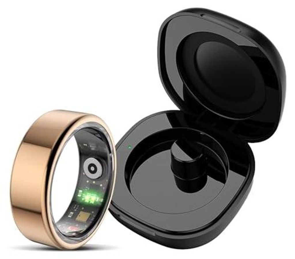 Smart Ring Android Smartringe für Herren Damen Fitness Tracker Ring Schlaftracker Smartring Fitnessring Schrittzähler Fitnesstracker IOS Herzfreq...