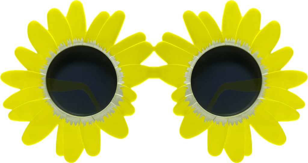 Oblique Unique Blumen Brille Partybrille Spaßbrille Produktbild 