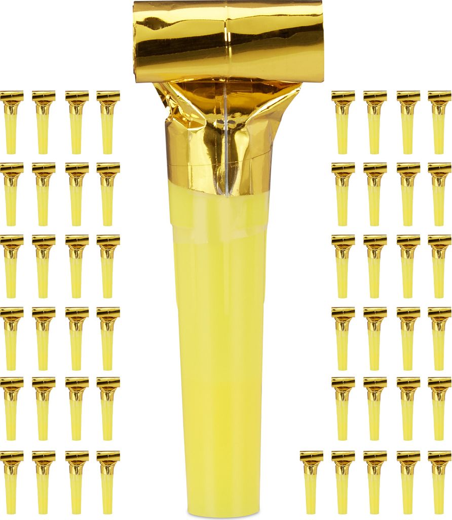 relaxdays Partytröten 500er Pack gold