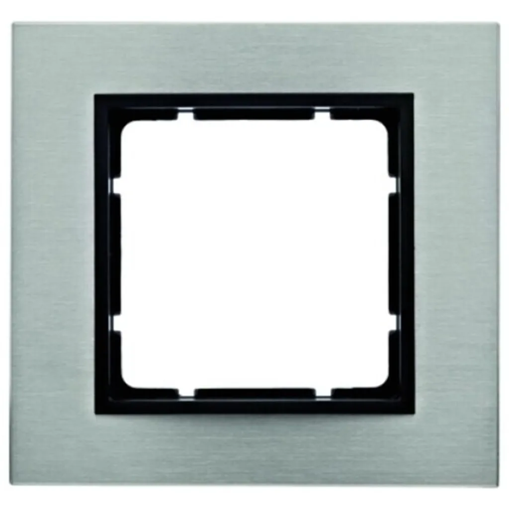 Cadre Berker B.7 1 poste Acier Inoxydable Anthracite 10113606 Design - 2