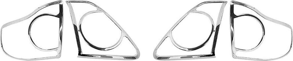 Rücklicht Leisten Heckleuchte für Toyota Corolla 2007-2013 Chrom ABS Silber 4tlg