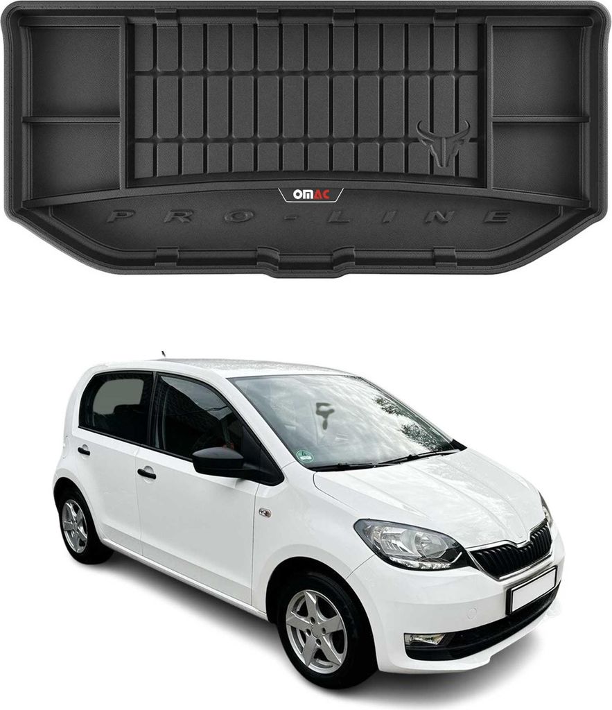 OMAC Gummi Kofferraumwanne für Skoda Citigo 2011-2019 Obere TPE Laderaumwanne