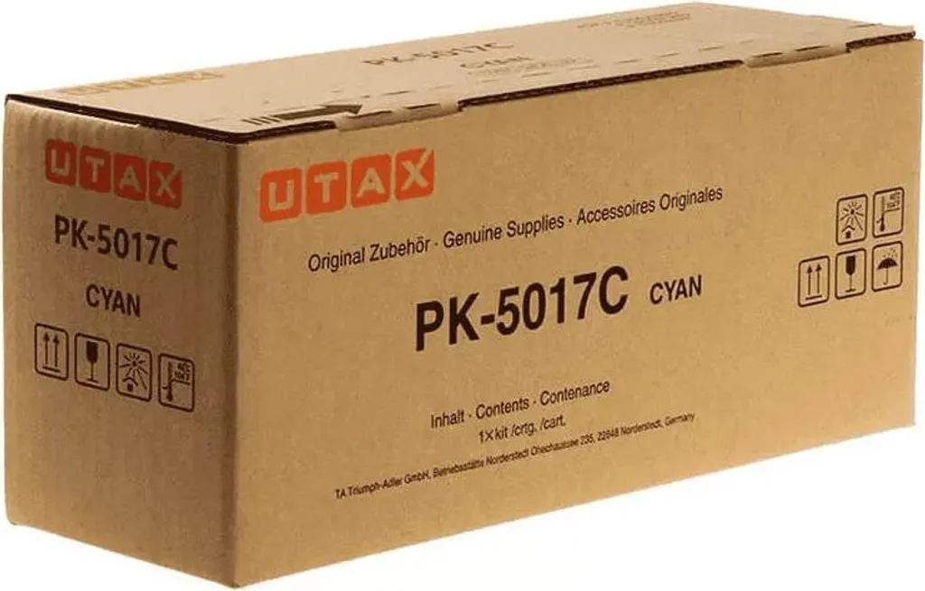 Toner UTAX PK-5017C Cyan 1T02TVCUT0 Longue Durée pour Bureautique