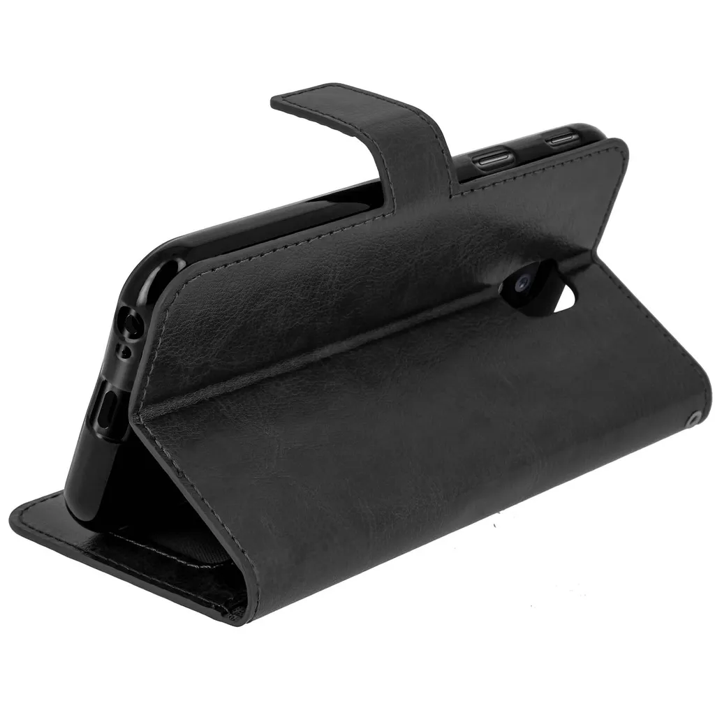 Avizar Custodia Sicura Samsung Galaxy J3 2017 Nero Vintage Stand - 5