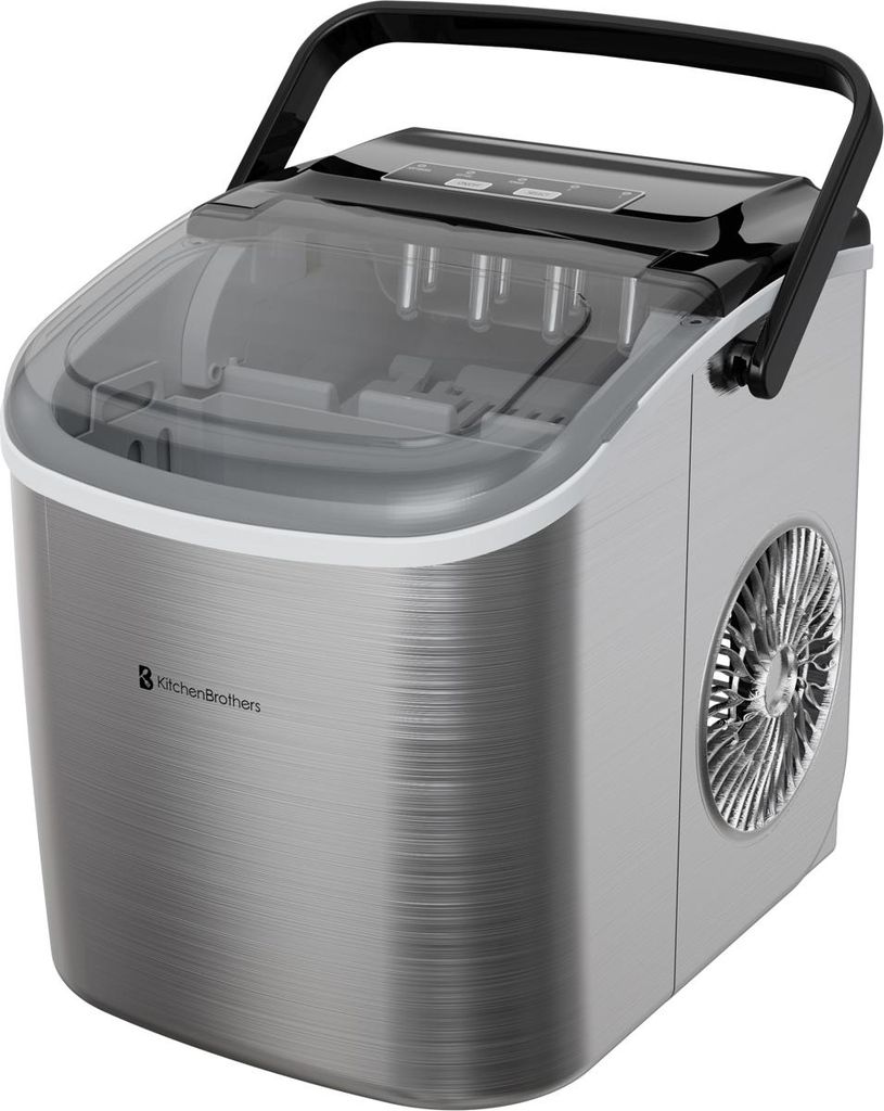 KitchenBrothers - 1.2L - Eiswürfelmaschine - 12kg/24 Std. - Produktbild 