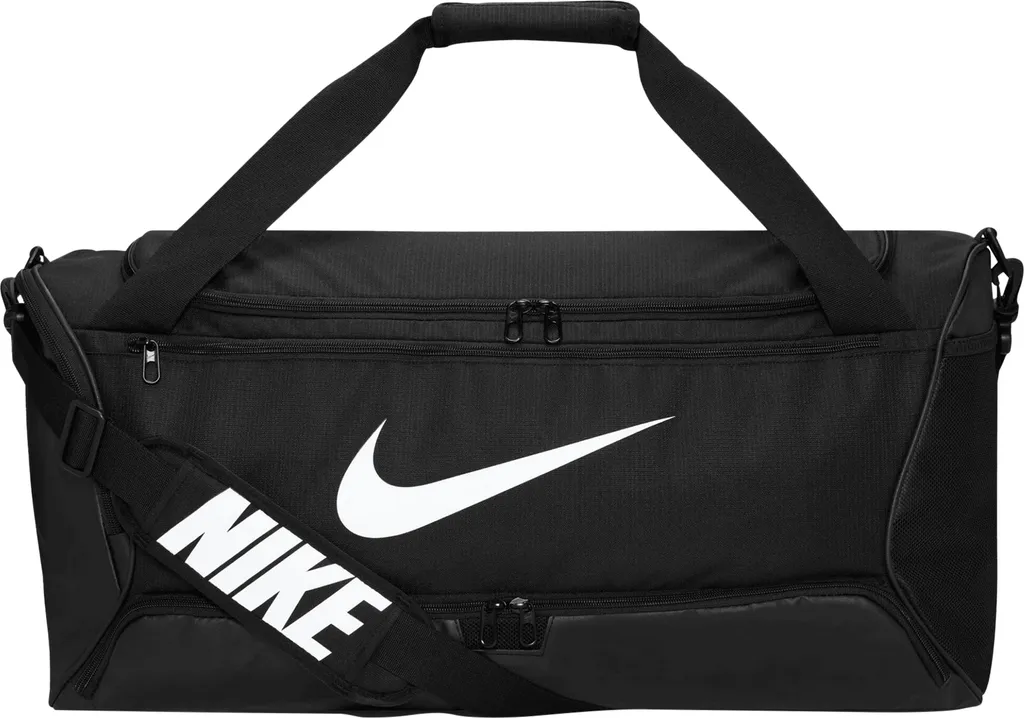 Nike Brasilia Sac de voyage 60L BC5121 robuste et spacieux Noir/Blanc
