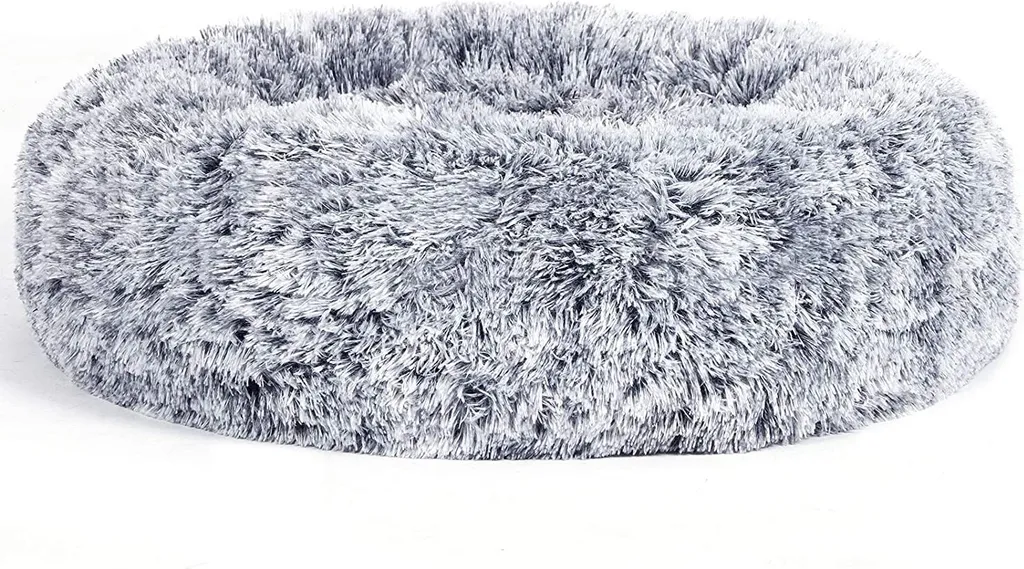 Lit pour chien Rootz Gris 60 x 20 cm - Panier rond douillet pour chat