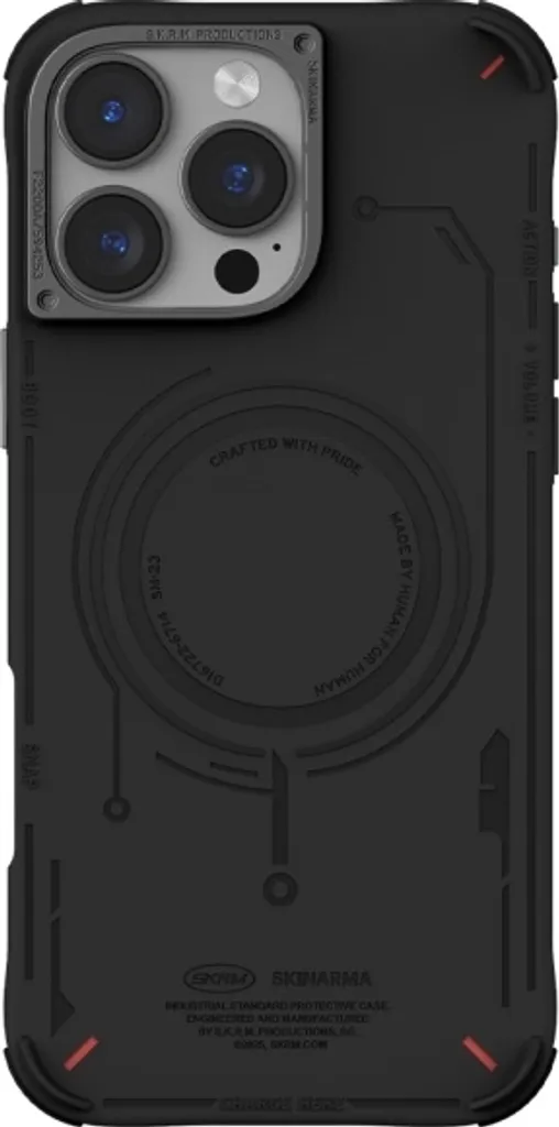 Custodia Protettiva Skinarma Mecha iPhone 16 Pro Max Nera MagSafe