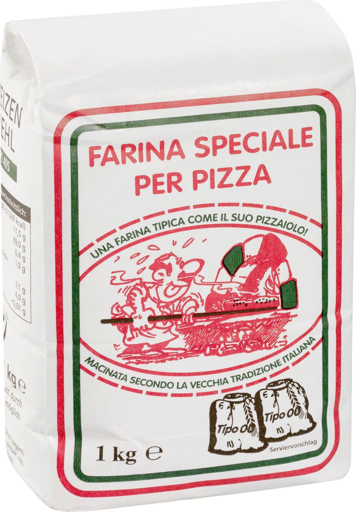A bag of flour for pizza.