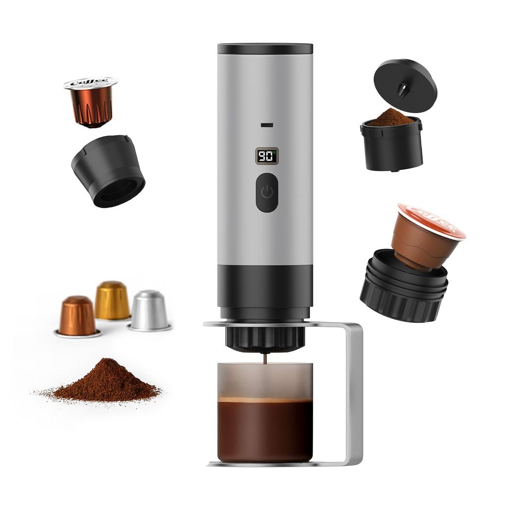 Macchina da caffè portatile con supporto, autoriscaldamento Immagine del prodotto 