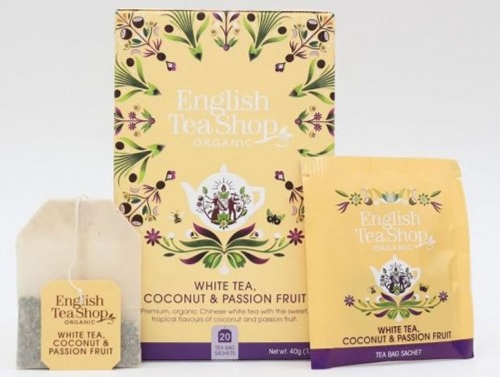 English Tea Shop Čaj bílý Kokos, Passion Fruit 20 sáčků Obrázek produktu 