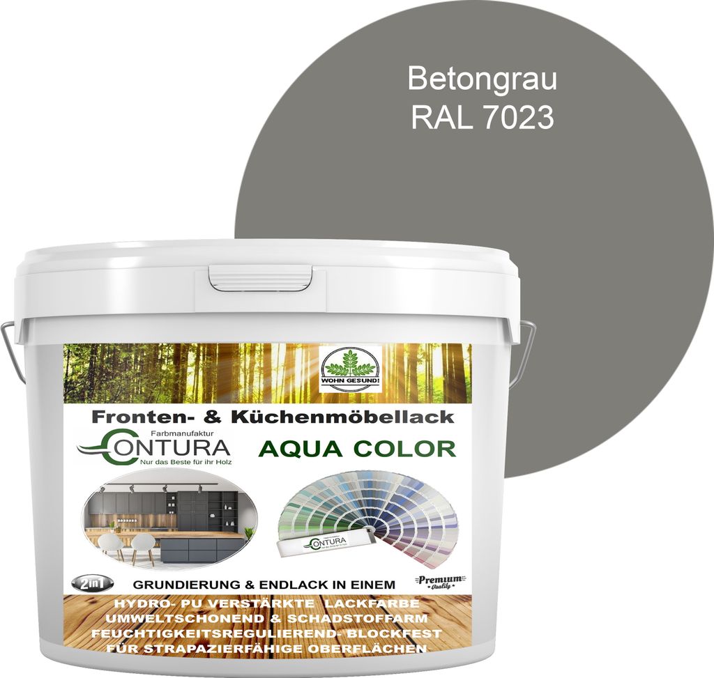 2 Liter + Anlauger - Contura Küchenmöbellack RAL Möbellack Produktbild 