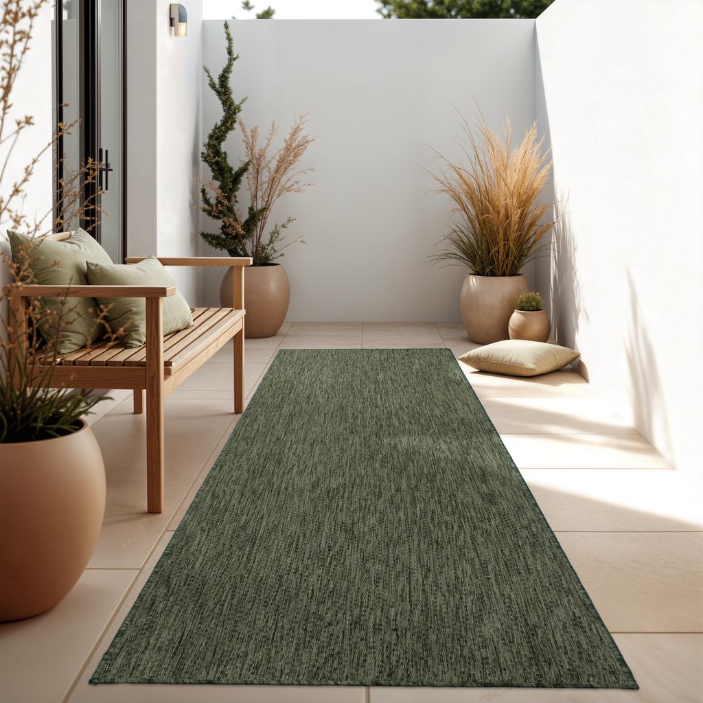 In- & Outdoor Teppich Flachgewebe einfarbig modern Produktbild 