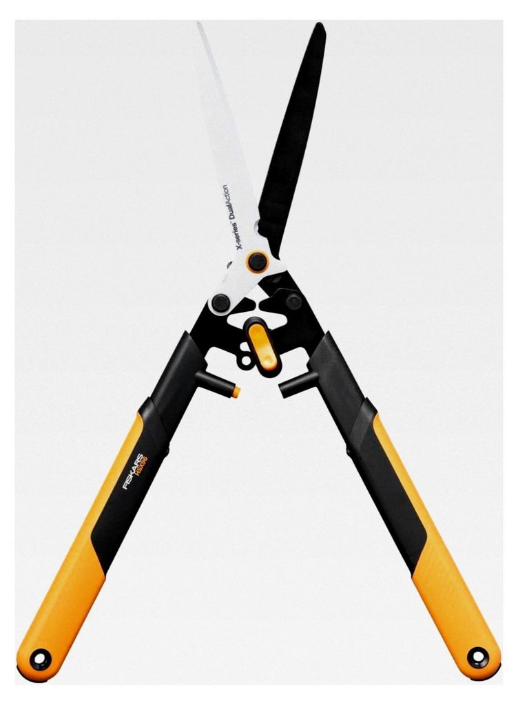 X-series DualAction Heckenschere, 2-in-1-Modus für schnelle oder kraftvolle Schnitte, antihaftbeschichtete Stahlklingen/FiberComp-Griffe, Schwarz/...