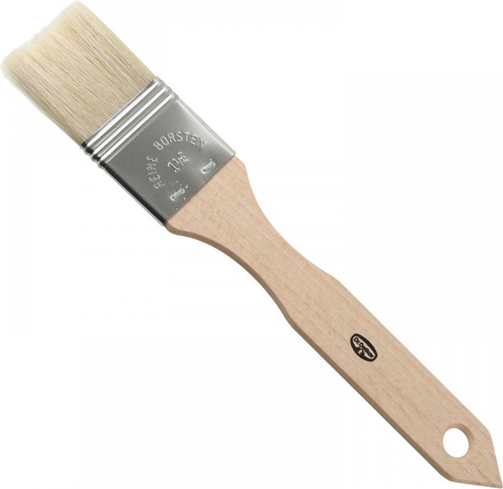 Dr. Oetker Bakgereedschap: Bakpensel, 3,81 cm, met houten Productafbeelding 