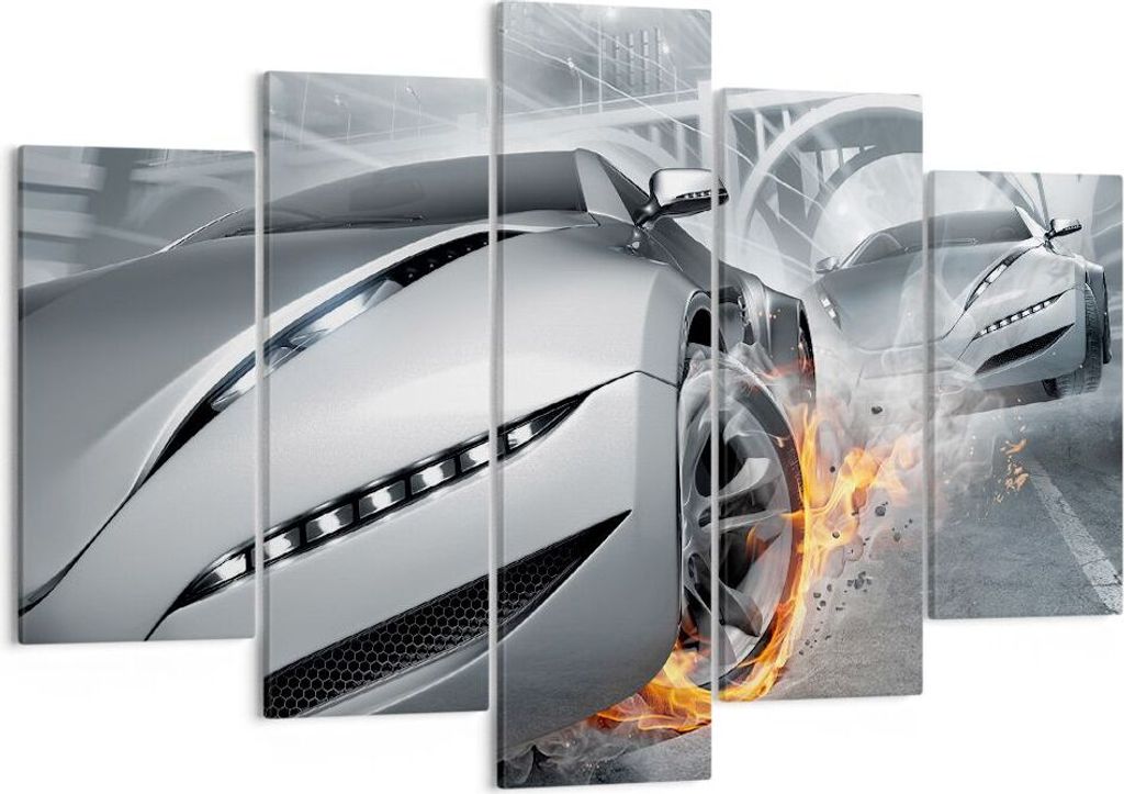 Bild auf Leinwand - Leinwandbild - Sportwagen Sport Rennen Produktbild 