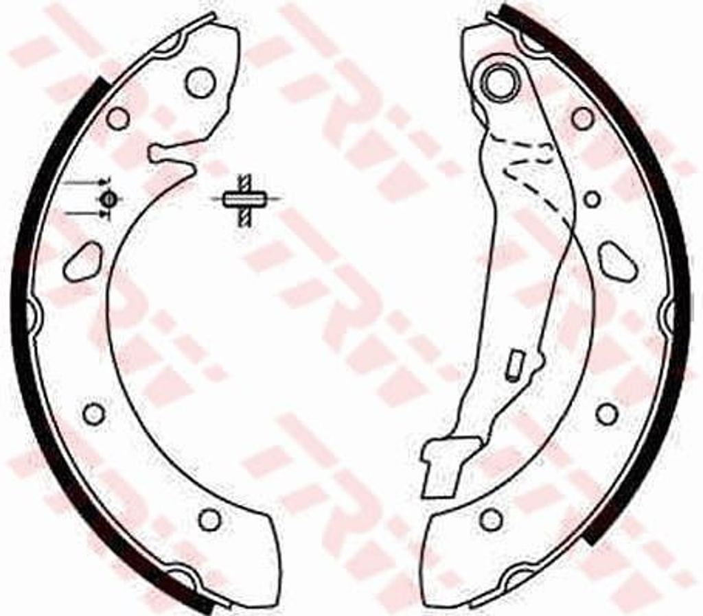 Trw Bremsbackensatz Hinterachse GS8632