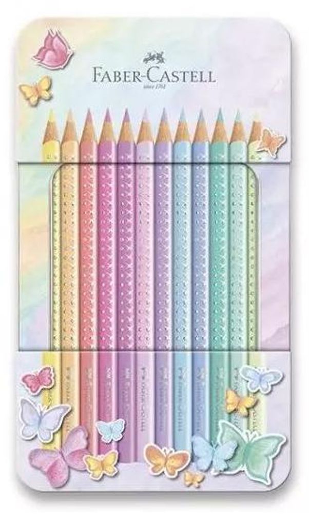 FABER-CASTELL Crayons de couleur Sparkle Pastel Métaux de Image du produit 