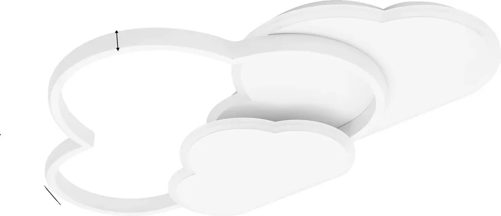 Plafonnier nuage LED idéal pour chambre bébé avec éclairage doux réglable