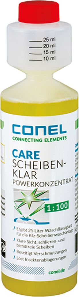 CONEL CARE Auto-Scheibenklar Konzentrat 250ml Dosierflasche 1:100 mit Citrusduft