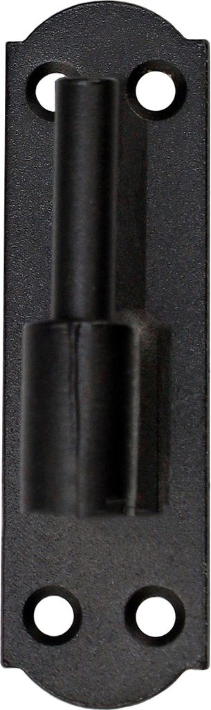 Plattenhaken 10 mm Kloben Aufschraubkloben Torkloben Türkloben Schwarz Pulverb.