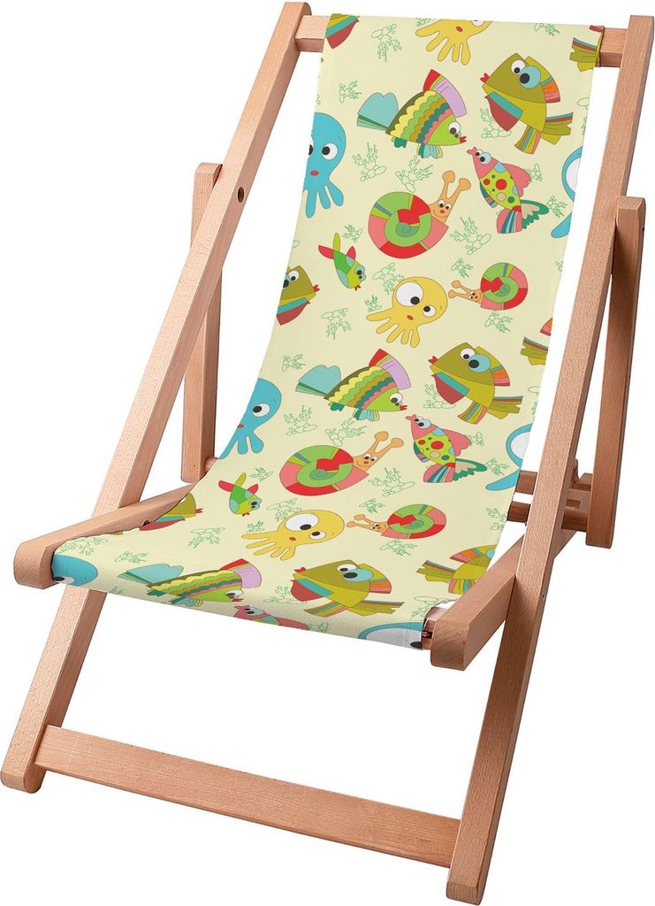 Dreamroots Kinder Liegestuhl klappbar Holz, bis zu 130 kg, Produktbild 