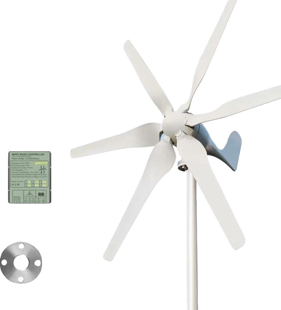 Windkraftgenerator, hohe Effizienz, geeignet für netzunabhängige Systeme, Mit MPPT-Steuerung, 3000W, 12V