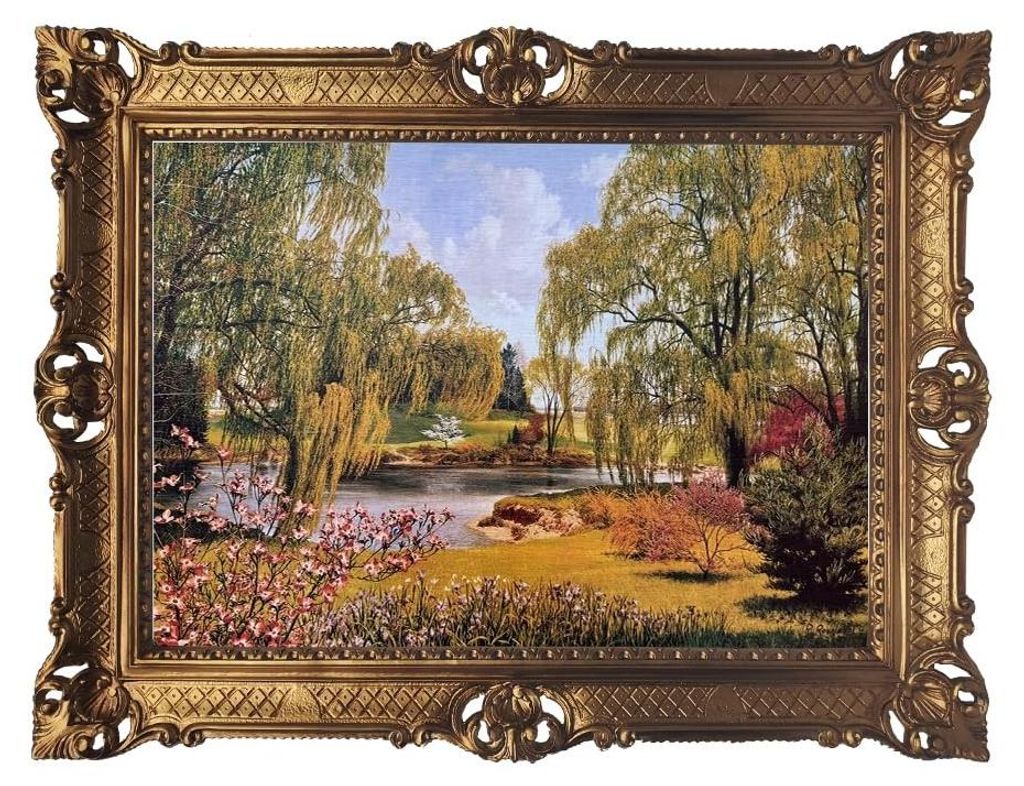 Elzusha - Dipinto di paesaggio, dimensioni 90 x 70 cm, con Immagine del prodotto 