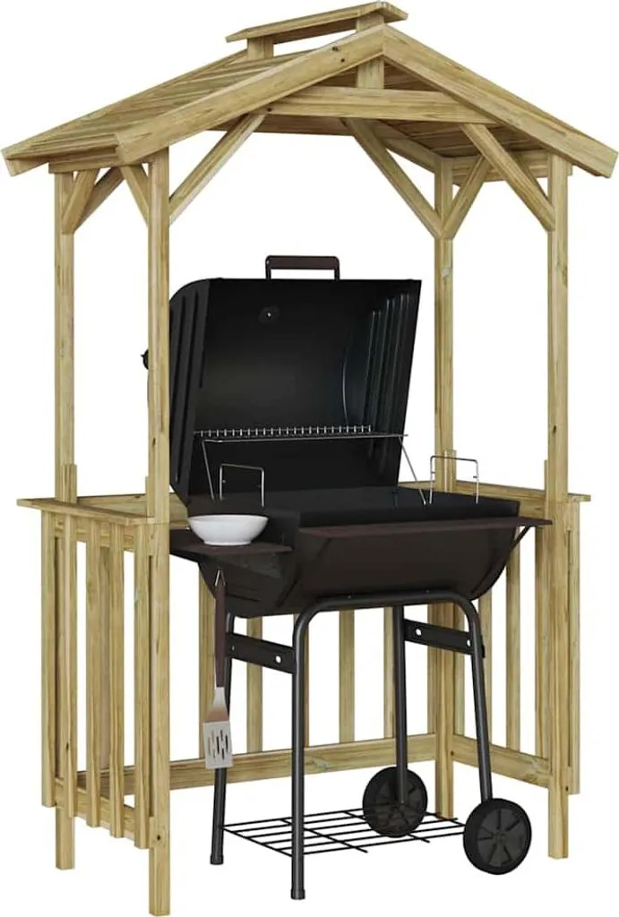 Abri pour barbecue extérieur protection pluie et soleil 133,5x63x200 cm