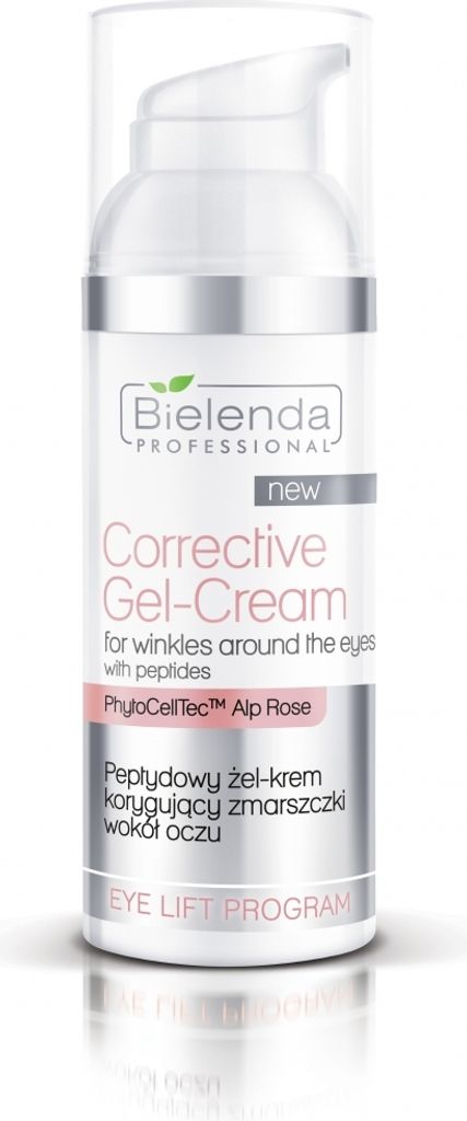 BIELENDA PROFESSIONAL Eye Lift Program Corrective Gel-Cream Peptid-Gel-Creme zur Korrektur von Fältchen um die Augen 50ml
