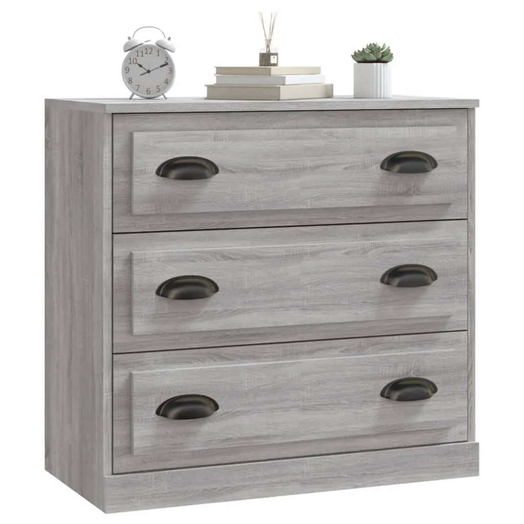 vidaXL Credenza Grigio Sonoma 70x35,5x67,5 cm Materiale in legno - 9