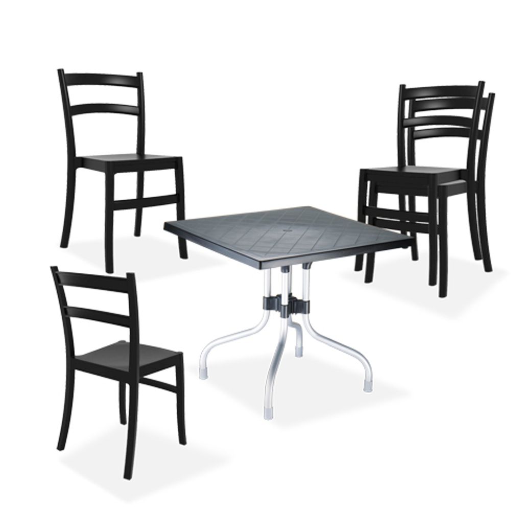 CLP Sitzgruppe Estrella Farbe:schwarz