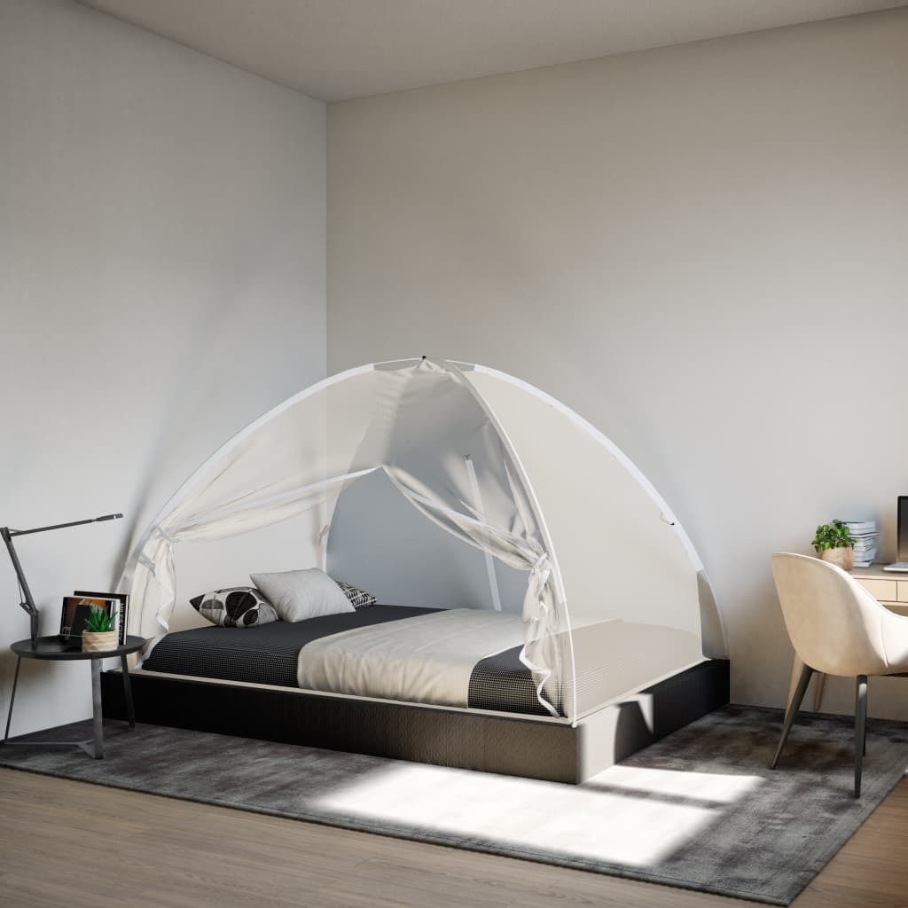 (Robust Möbel) Moskito-Netzzelt Mongolisch 220 Mesh Weiß 200x120x130cm - Moskitonetze CL287625 - Moskitonetze