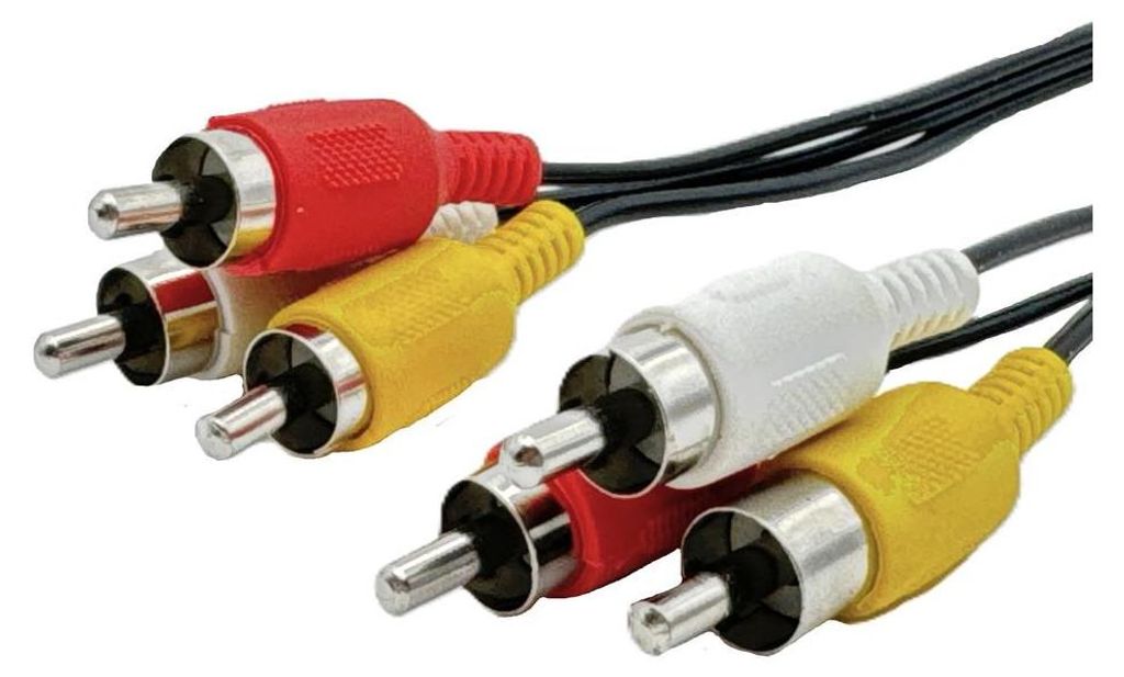 1.5 m AV cinch kábel 3-cestný RCA audio video cinch kábel s Obrázok produktu 
