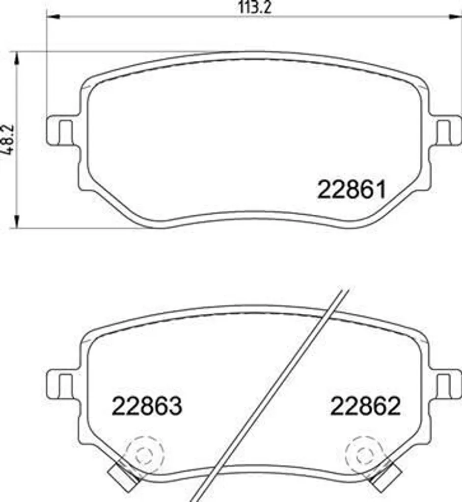 Brembo P 50 153 Plaquettes de frein silencieuses OE 4704230600 Classe X