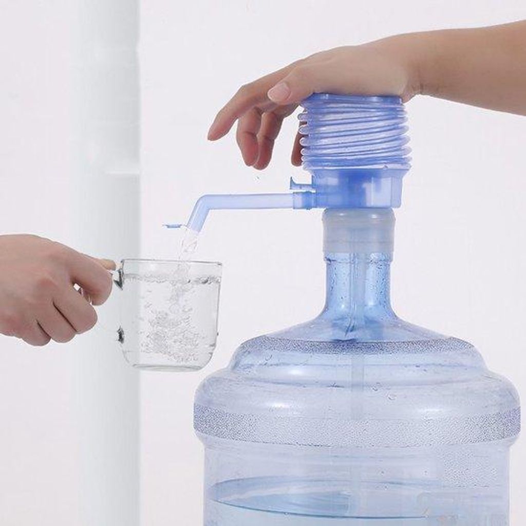 Handbediende kunststof waterpomp, geschikt voor thuis, kantoor, buitenshuis, duurzaam, afneembare slang