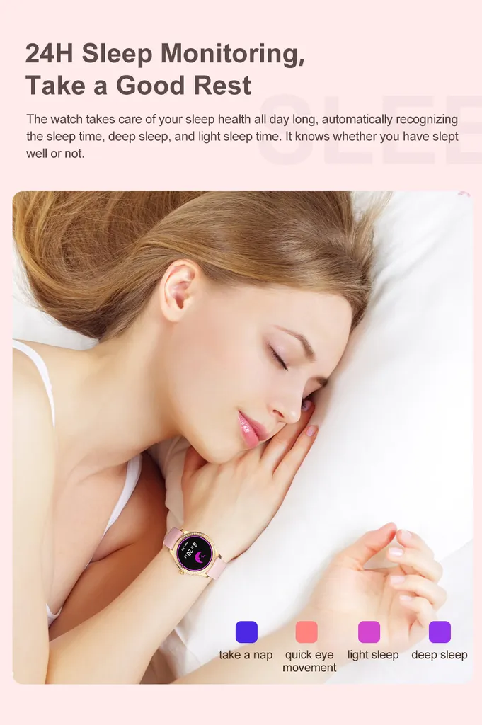 Smartwatch Donna Elegante 1.28" Impermeabile con Funzione Voce - 11
