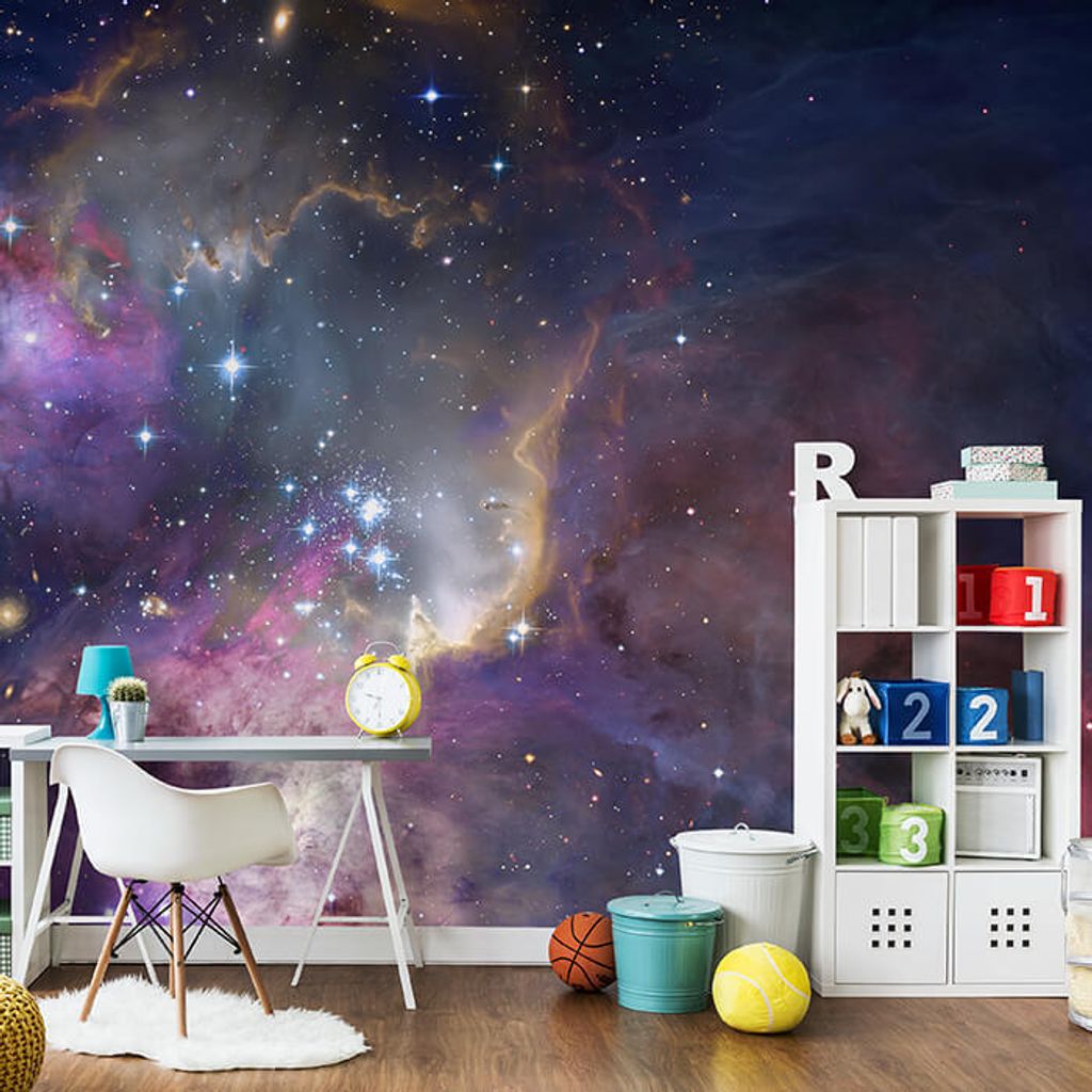 Fototapete Weltraum Weltall Galaxie M6503 – selbstklebende Strukturtapete 260g / 300x210cm