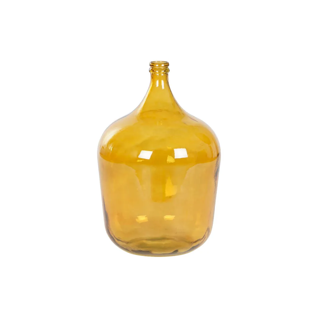 Vase en Verre Trempé Orange 56 cm DKD Home Decor, Finition Haut de Gamme