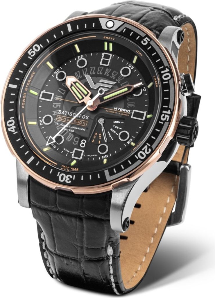 Zestaw męski VOSTOK EUROPE PX84-511E769 czarny sportowy Zdjęcie produktu 